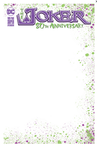 Joker 80th-Anniversary 100-Page Super Spectacular #1 blank cover 小丑80周年预订空白刊