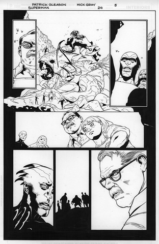 Mick Gray Original Art Superman #24 Page 05