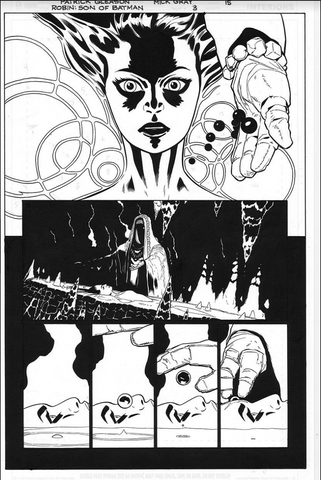 Mick Gray Original Art Robin: Son of Batman #15 Page 03