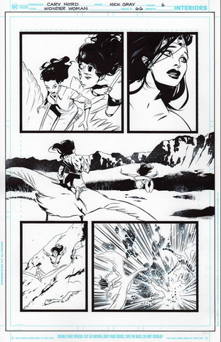 Mick Gray Original Art Wonder Woman #66 Page 06
