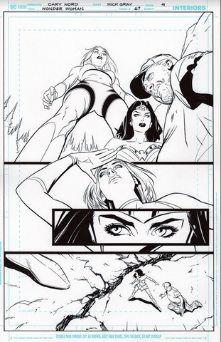 Mick Gray Original Art Wonder Woman #67 Page 04
