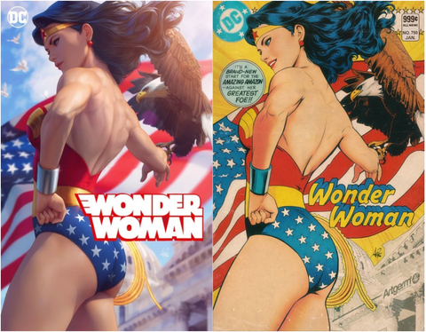 Wonder Woman #750 Artgerm Cover Set of 2 神奇女侠 750 刘大哥 双套装