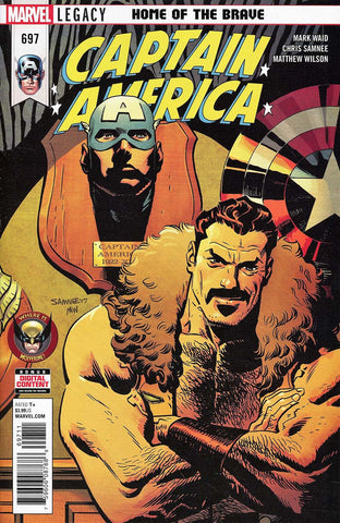 【大陆现货】Captain America Vol 8 #697 1st Ptg Regular Chris Samnee Cover