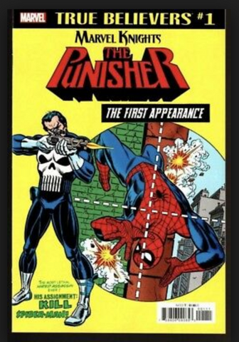 True Believers #1 Marvel Knights The Punisher The First Appearance惩罚者