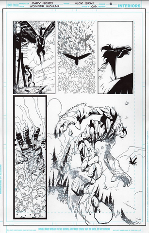 Mick Gray Original Art Wonder Woman #66 Page 03
