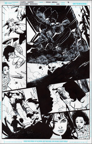 Mick Gray Original Art Wonder Woman #66 Page 09