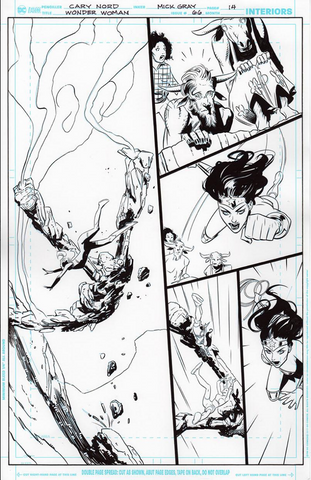 Mick Gray Original Art Wonder Woman #66 Page 14