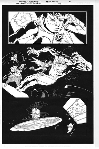 Mick Gray Original Art Batman and Robin #39 Page 04