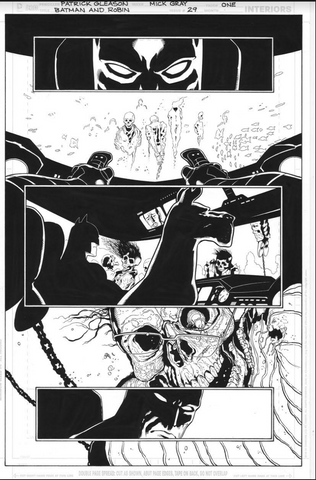 Mick Gray Original Art Batman and Robin #29 Page 01