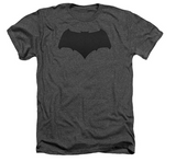 Batman v Superman Movie BATMAN Logo T-Shirt Gray